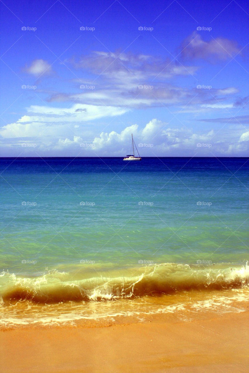 beach sun sand boat by elio
