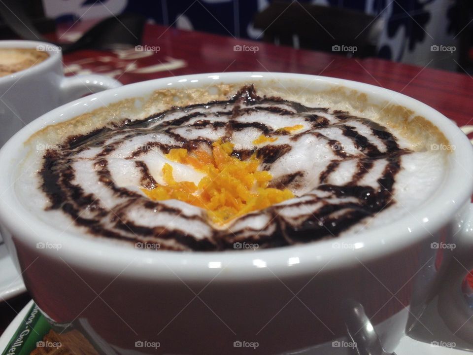 Orange cappuccino 