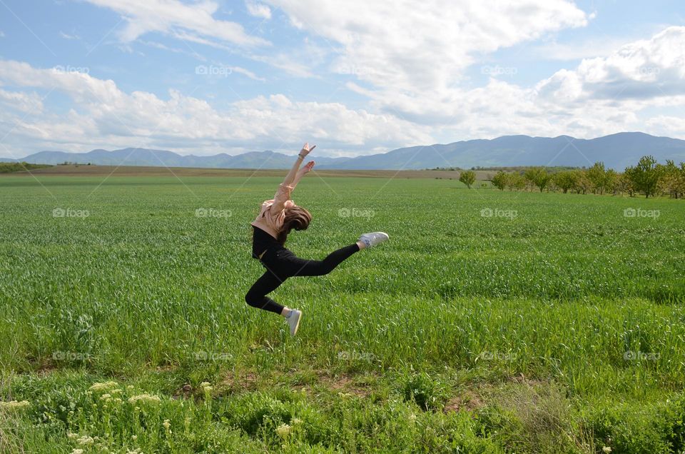 Small Moments of Happiness, Young Girl in Nature