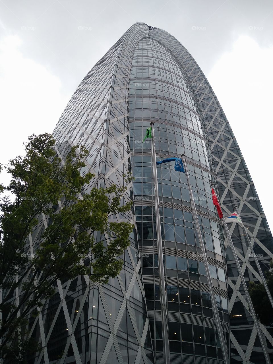 Tall skyscraper in Japan