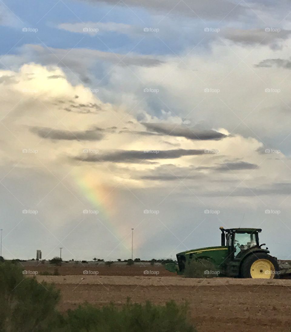 Rainbow & Tractor