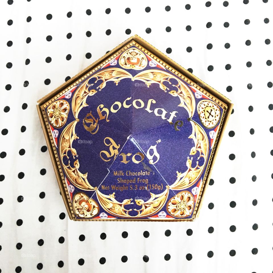 Chocolate Frog box from Wizarding World of Harry Potter in Universal Studios Hollywood