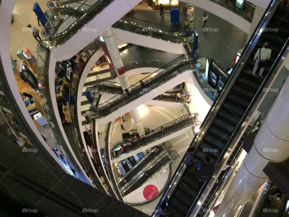 Escalators Shopping Mall