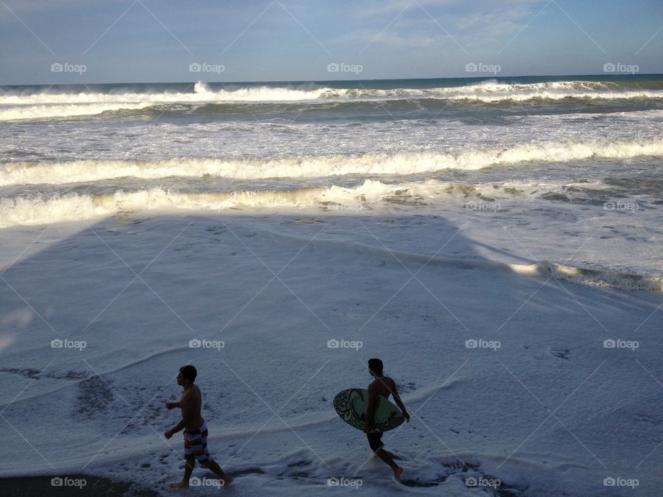 Storm surge surfing