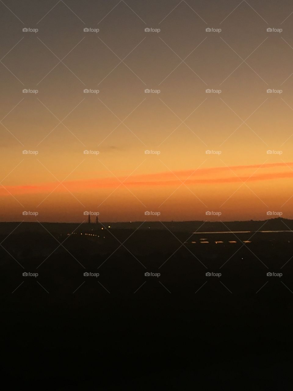 Before sunrise on Guadiana river