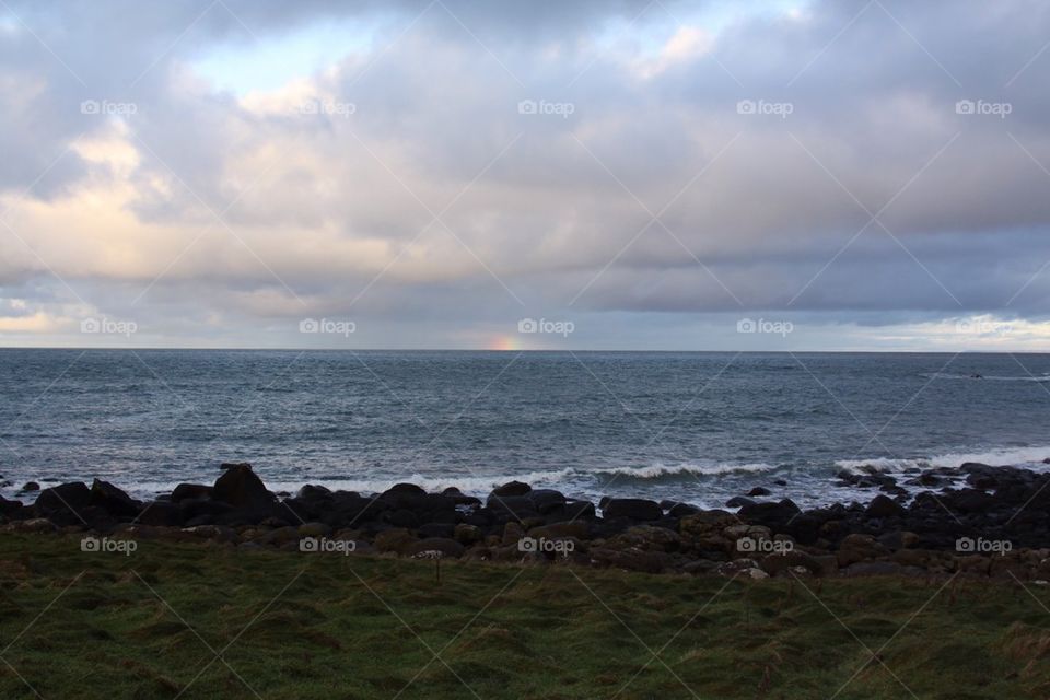 Rainbow and coast