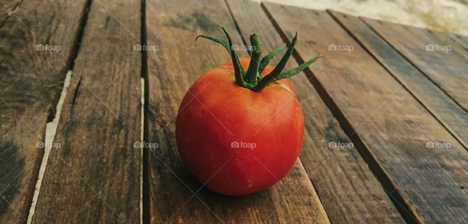 short red tomato