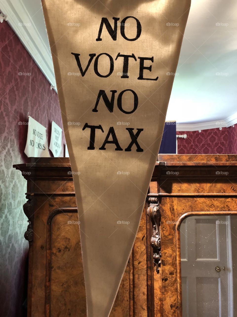 A simple message, but likely it was a very relevant one, that people sat up and noticed during the Suffragettes campaigns of 1918.