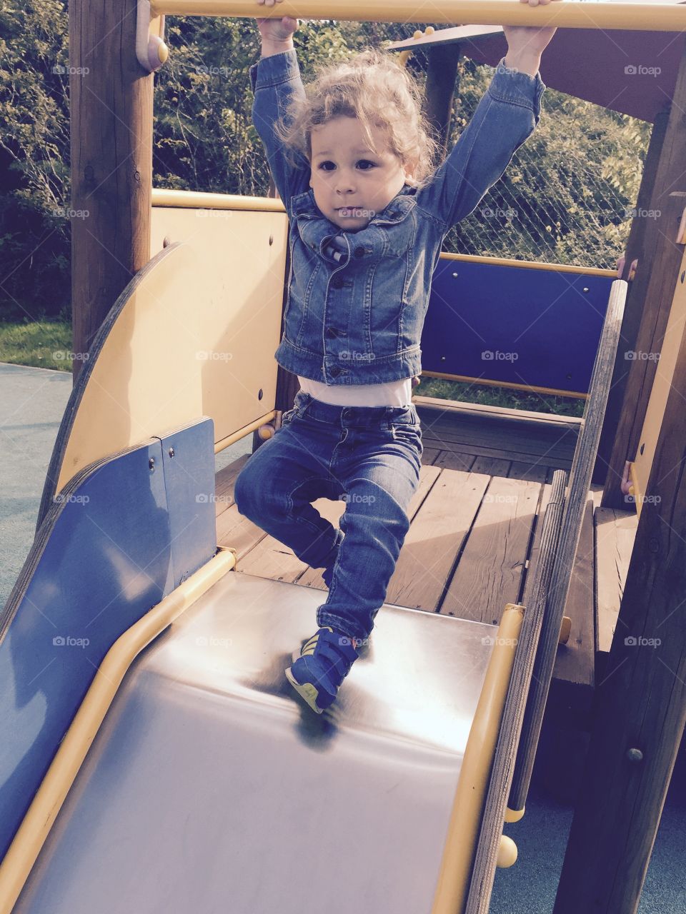 Baby Boy on a playground