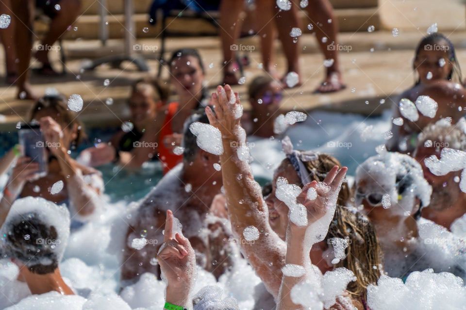 summer foam pool party