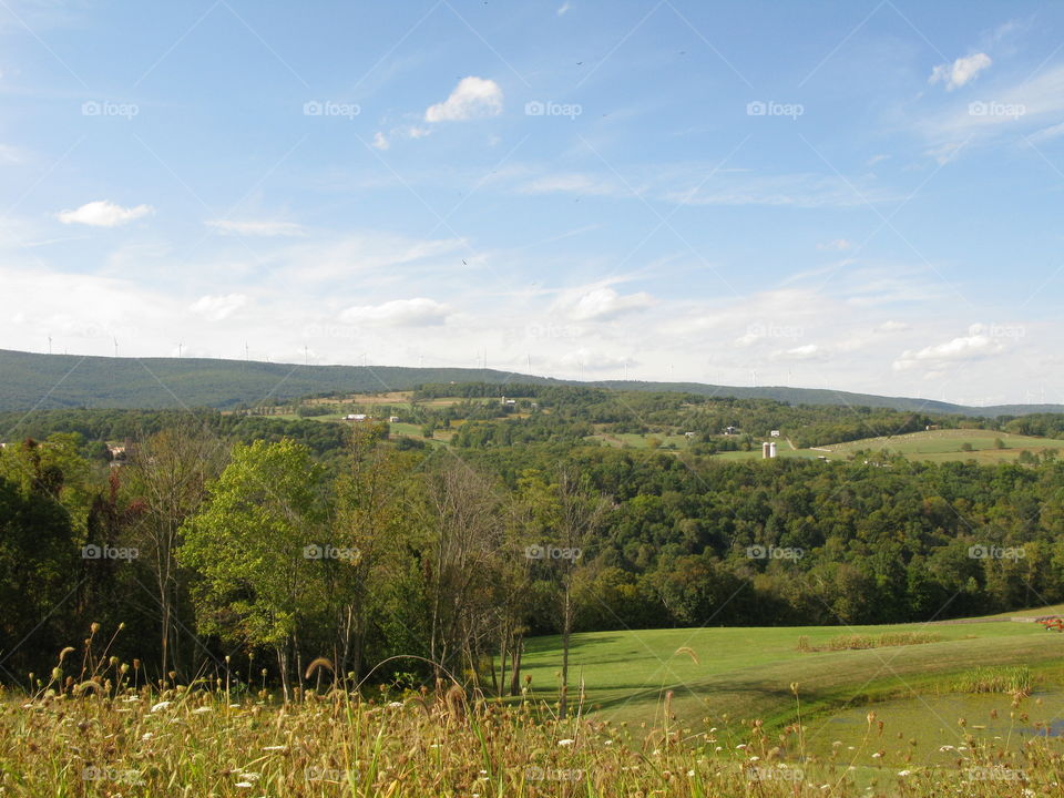 Maryland mountain and farmland