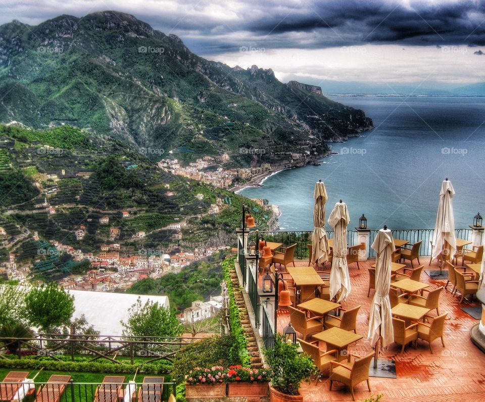 Amalfi coast view from Ravello