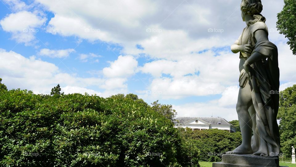 Landscape with sculpture in Antwerp