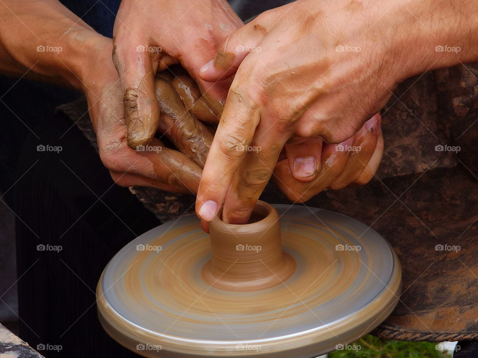 hands of a potter