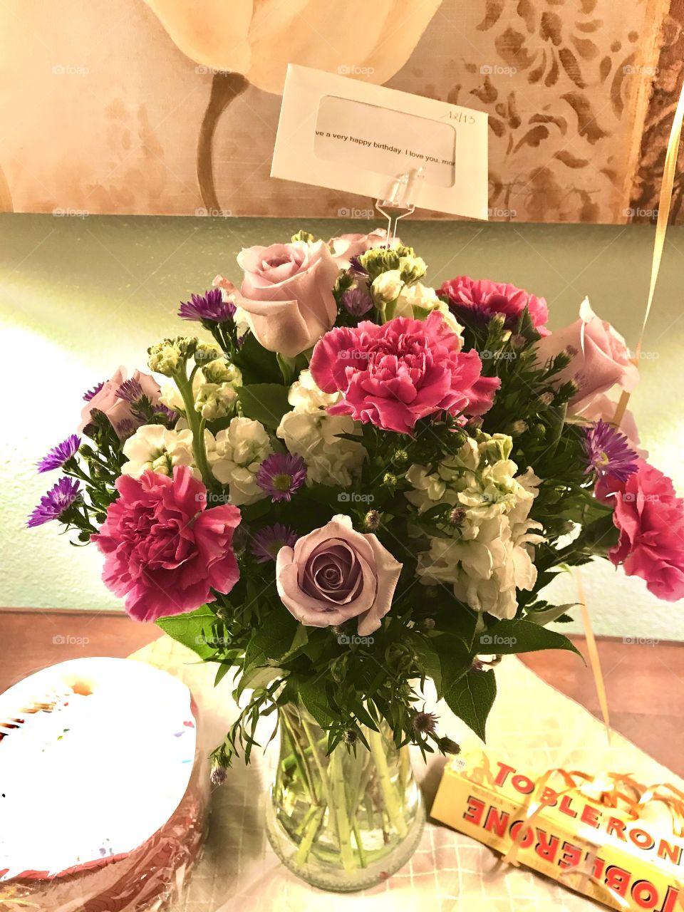 Birthday flowers and chocolate 