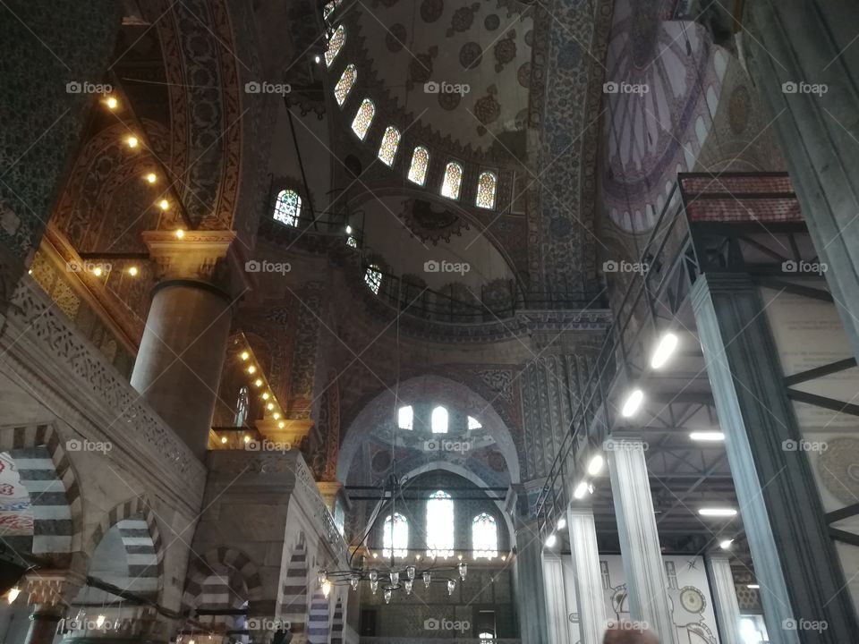 The Blue Mosque in Istanbul.