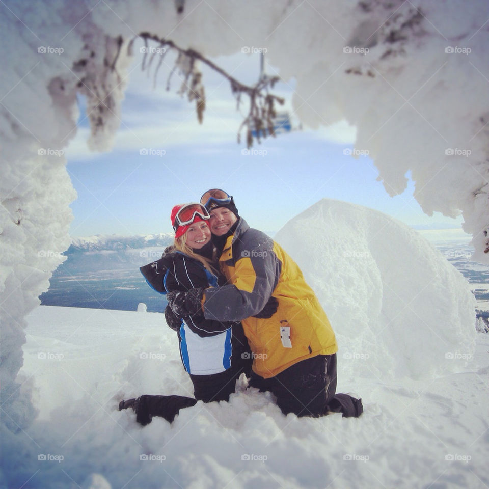 snow winter mountain skiing by edrebbweb