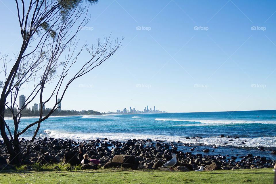 Scenic view of sea against sky