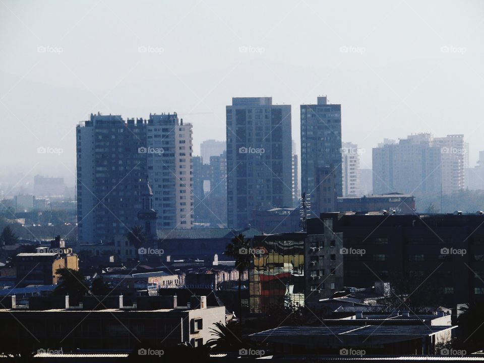 vista de Santiago sector Sur