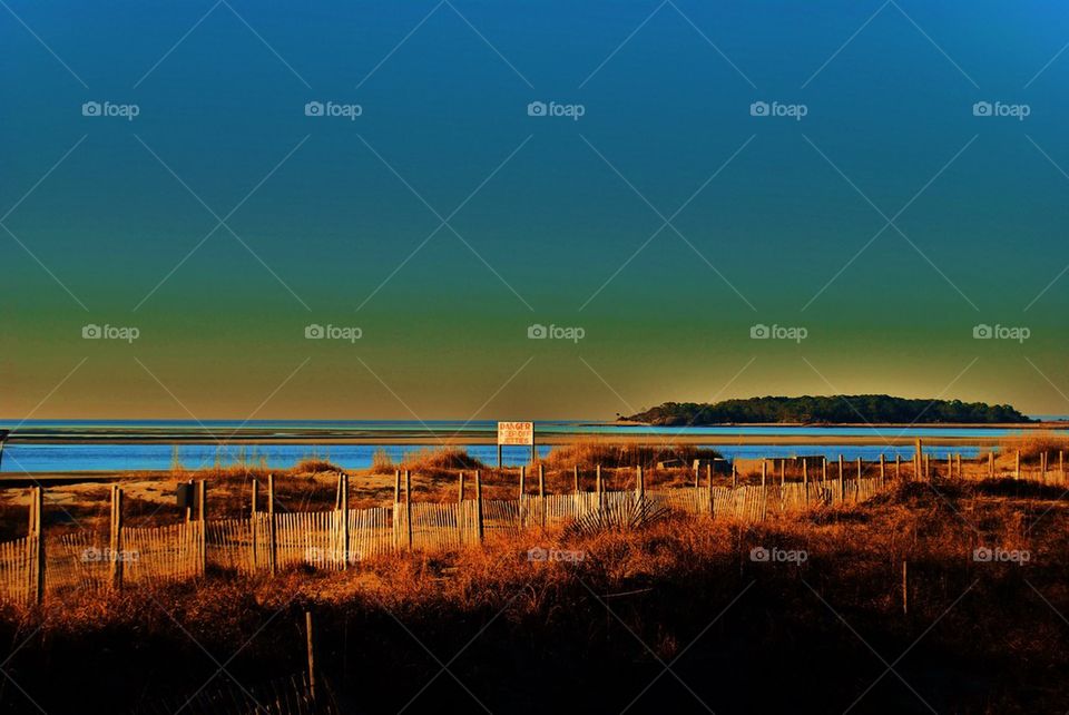 Ocean and sandbar