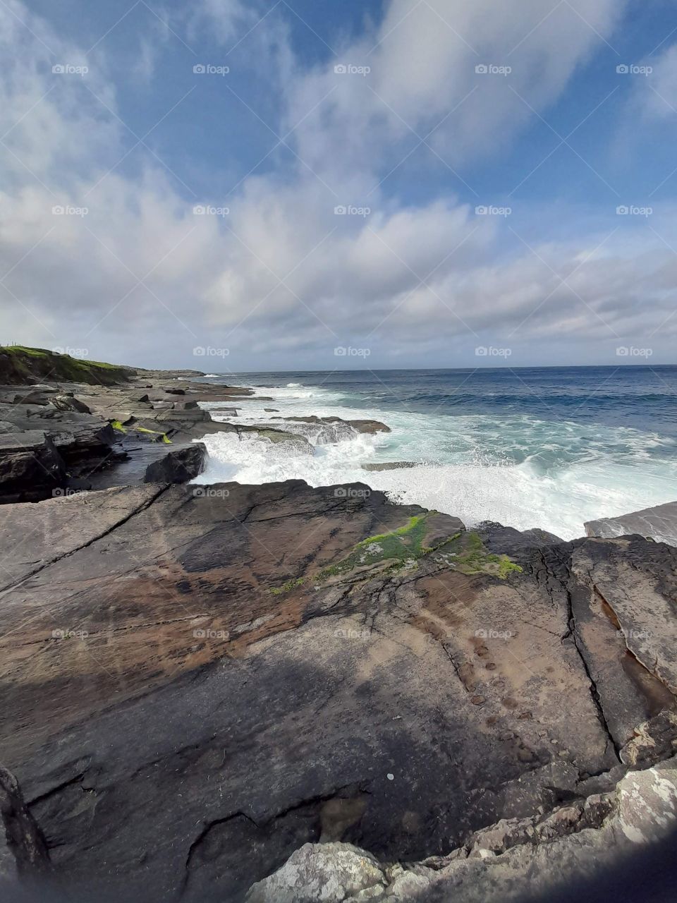 Tetrapod footprints, Valentia Island Ireland, oldest tetrapod footprints, ancient Ireland beautiful landscape, rugged coast