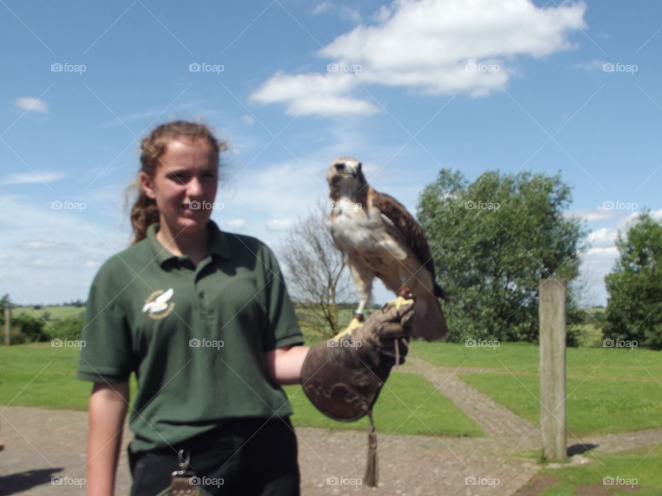 Bird With Its Keeper