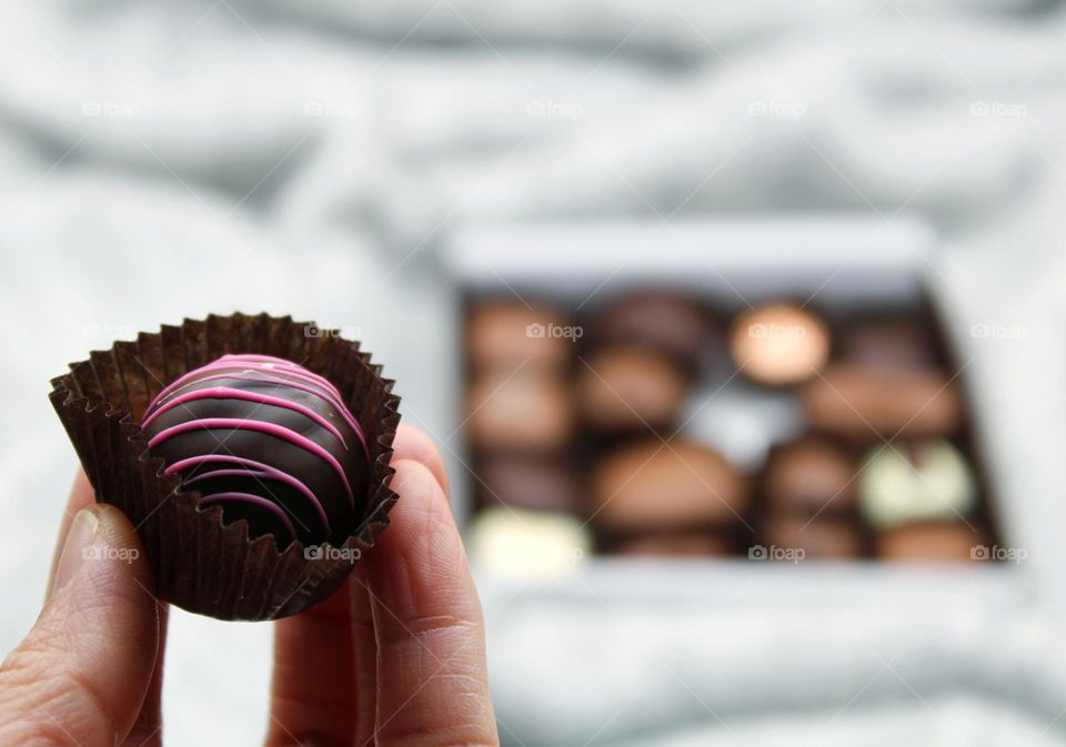 chocolate with touched of pink