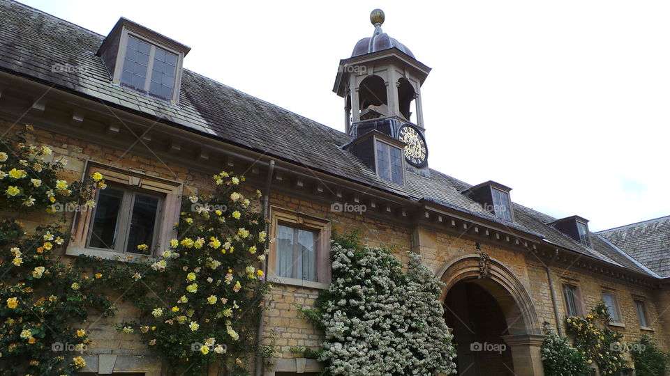 clock tower on British  stately home