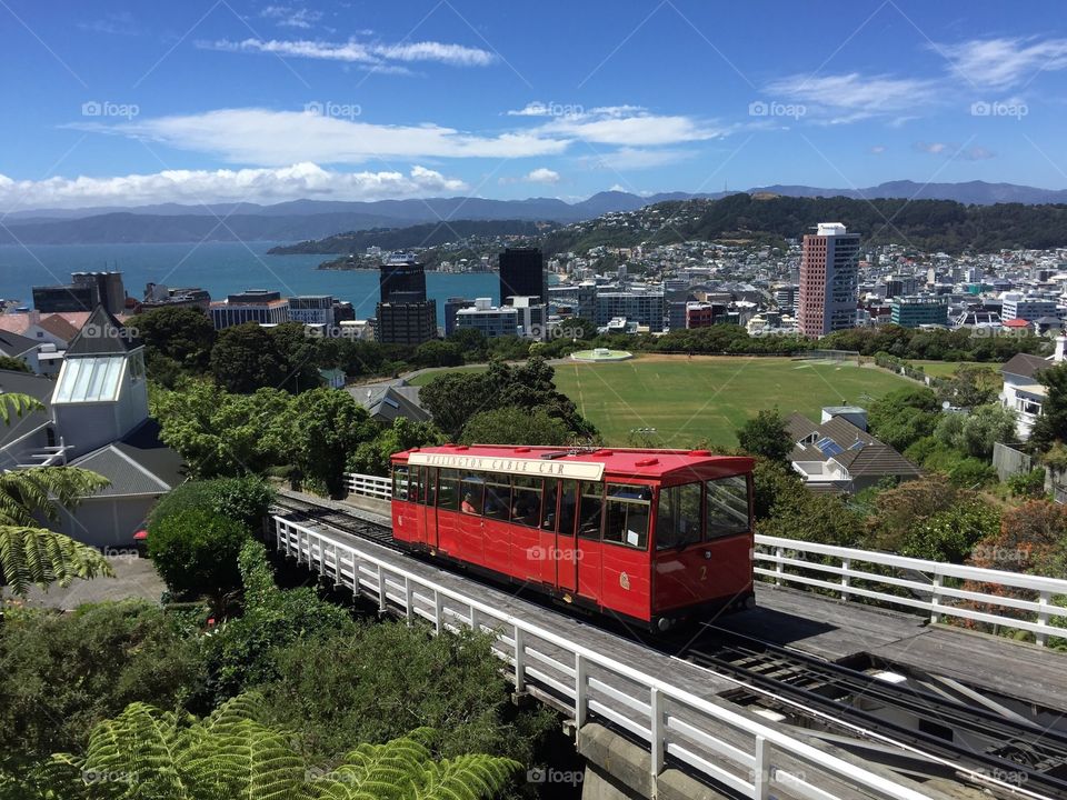 Cable car in Wellington/ New Zealand 
