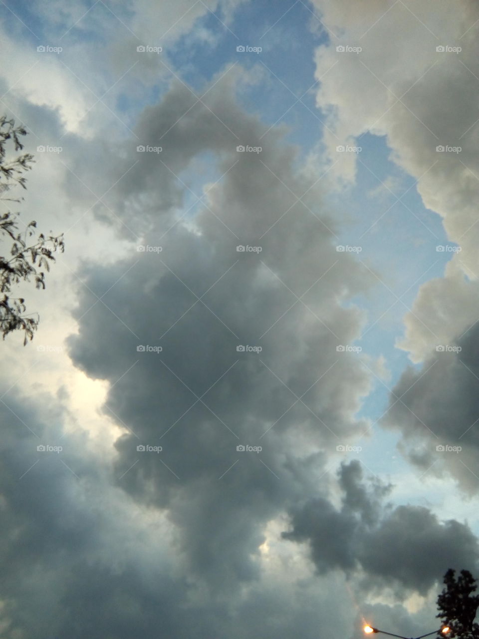 beautiful clouds in the sky- a beautiful romantic weather.