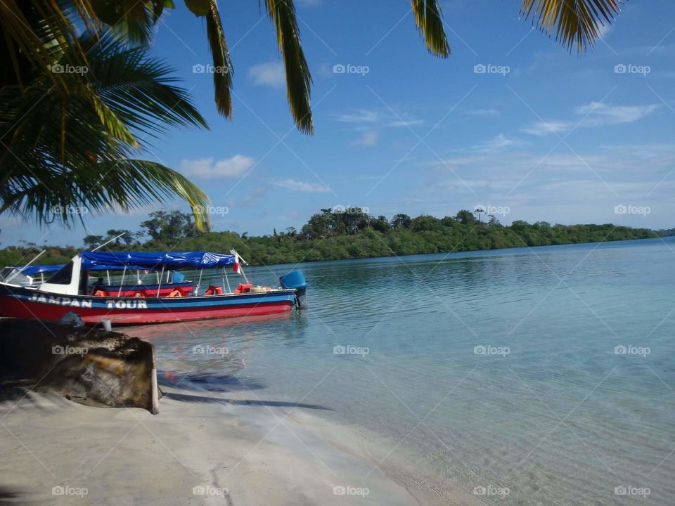 tropical boat