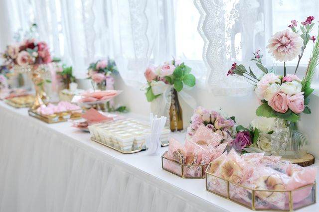 Wedding dessert table, sweet, cakes