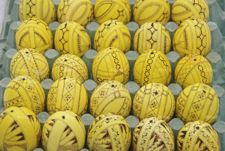 Traditional Romanian Easter eggs, Bucovina, Romania