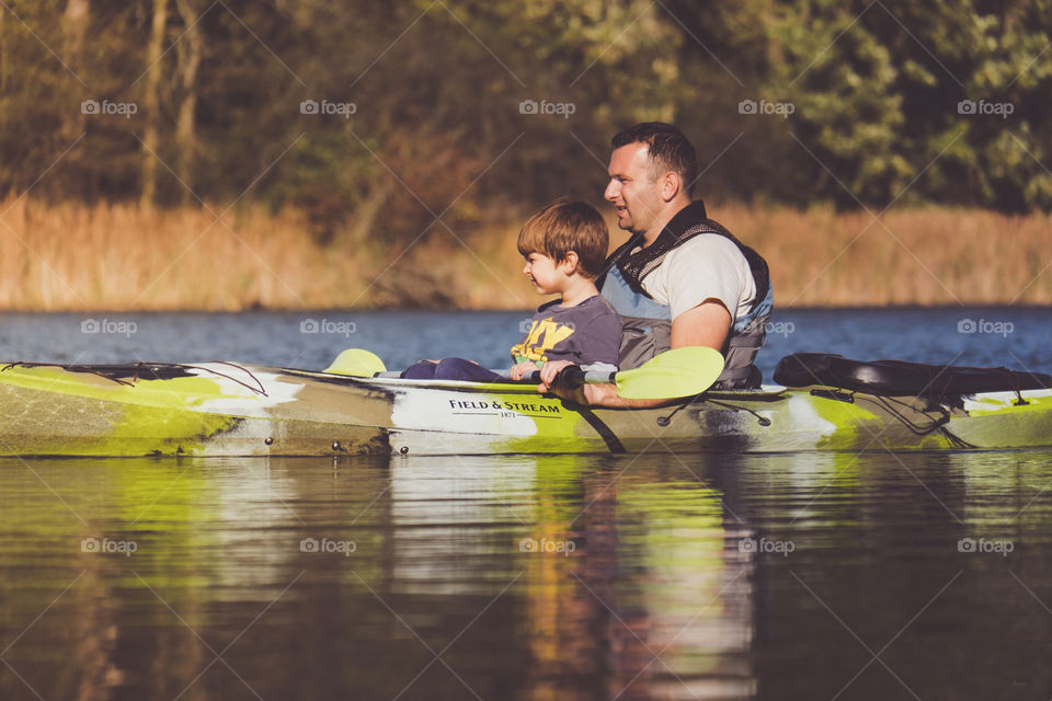 Quality time father and son 