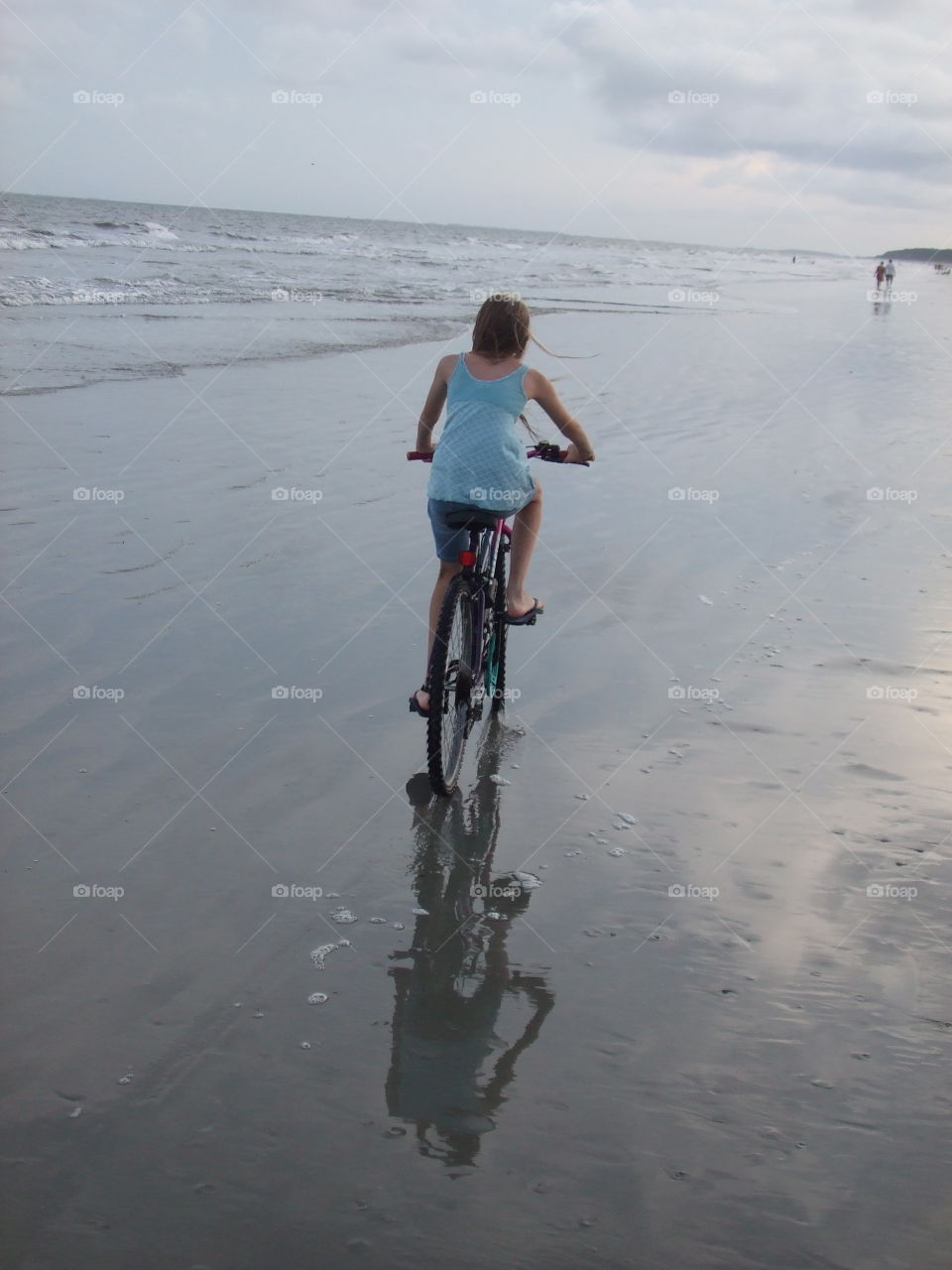 Bike ride on the beach