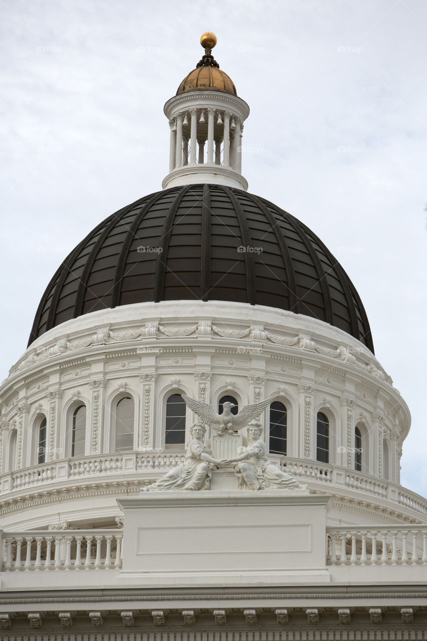 Sacramento state capitol building dome 