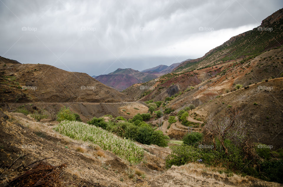 Atlas mountain in Morocco 