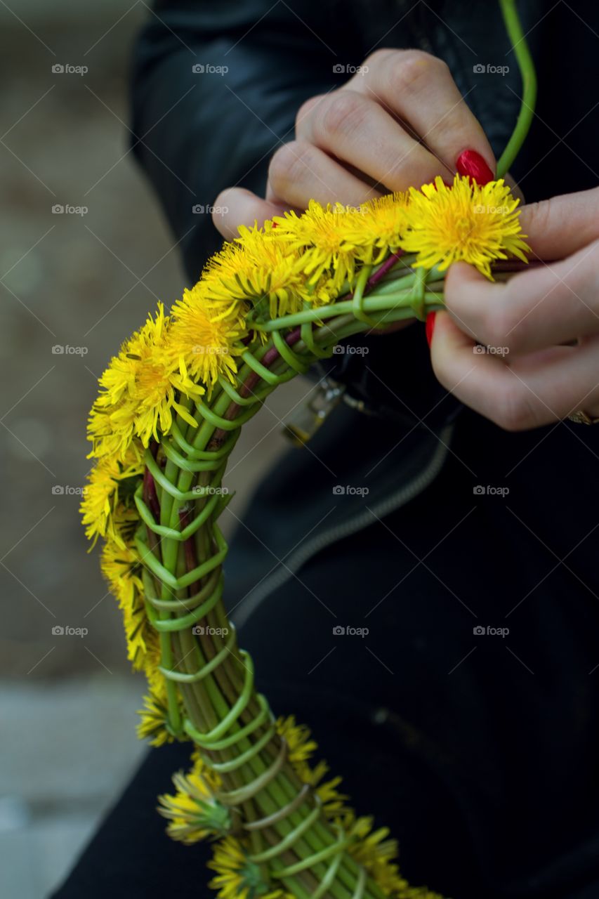 wreath of flowers