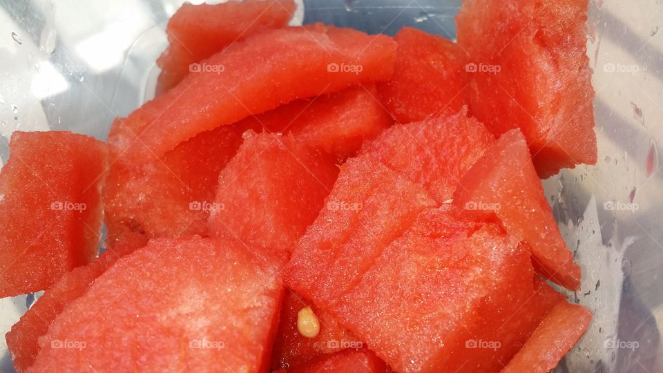 Watermelon in high definition. I love the red