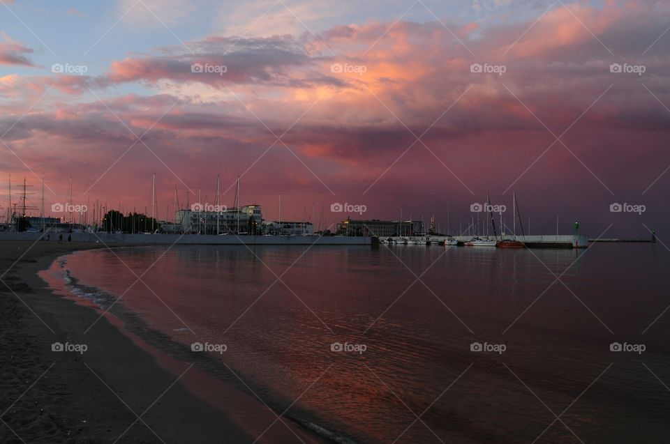 punk sunset in port