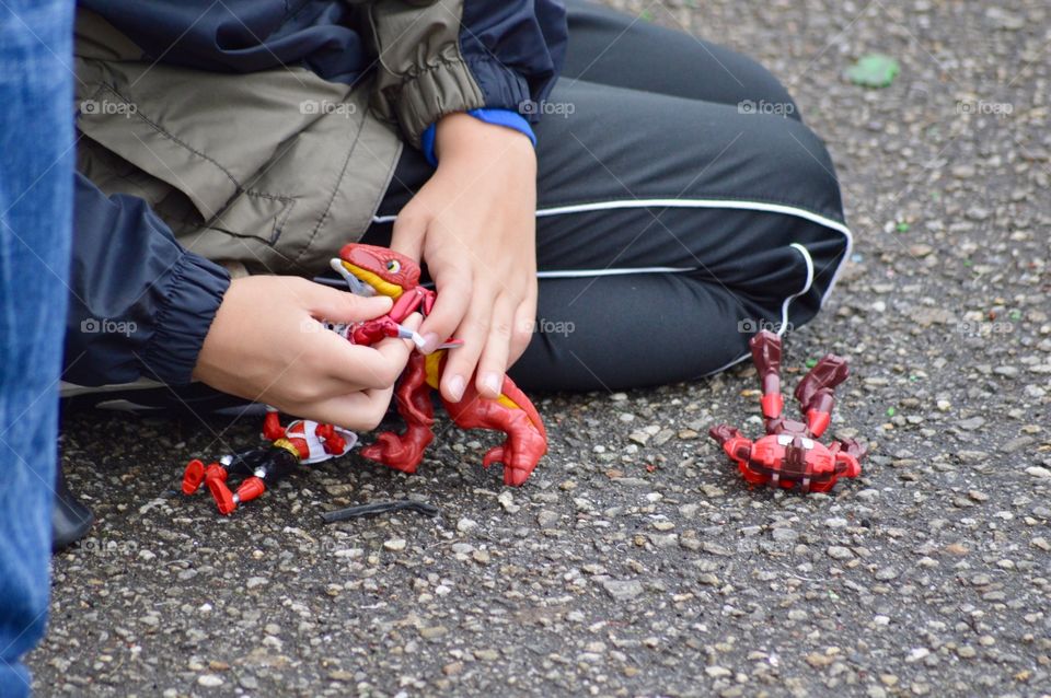 A Child's Hands At Play