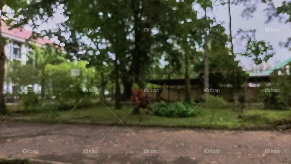 Defocused blurred abstract background of highway view