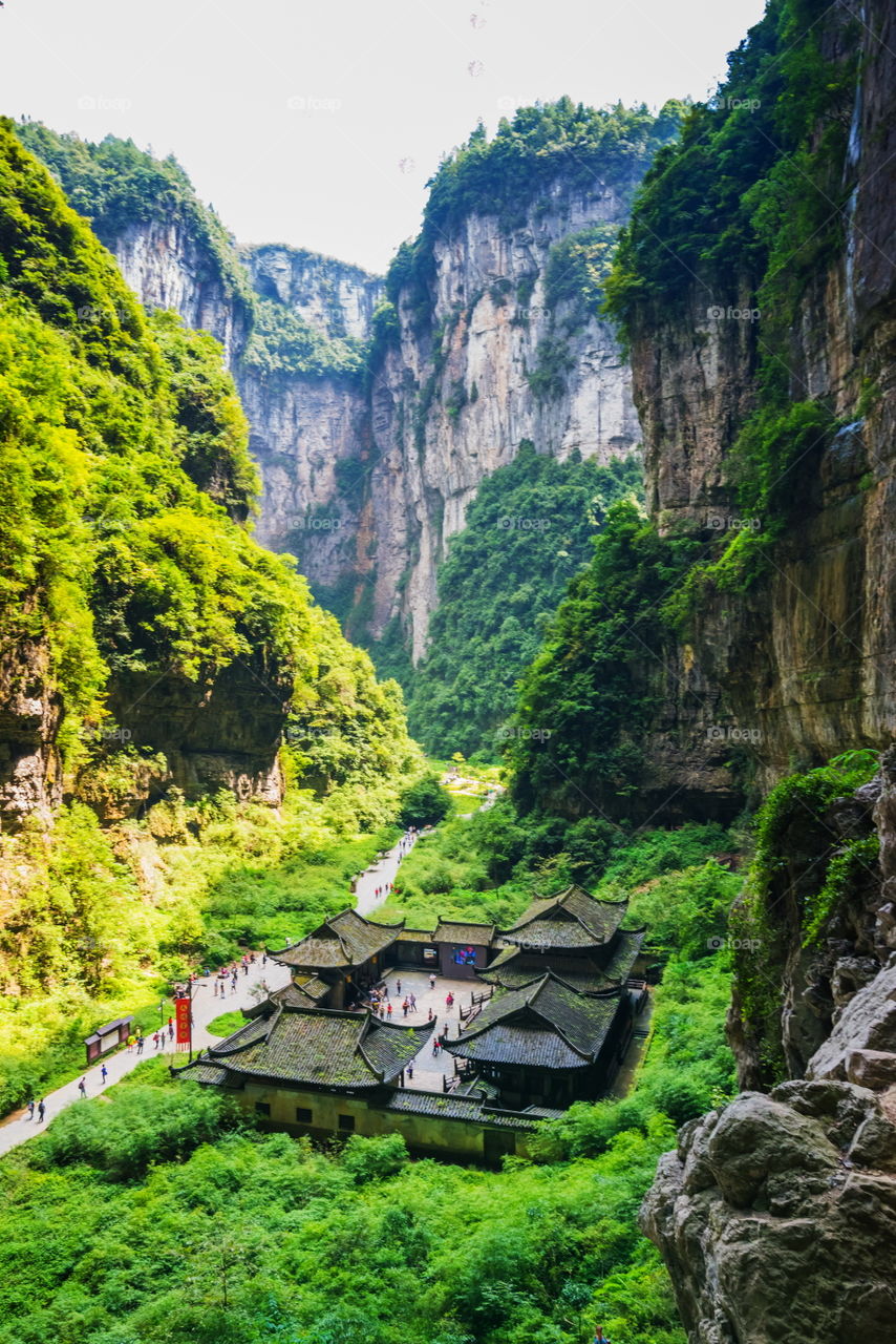 Chongqing Wulong ancient natural bridge scenic area