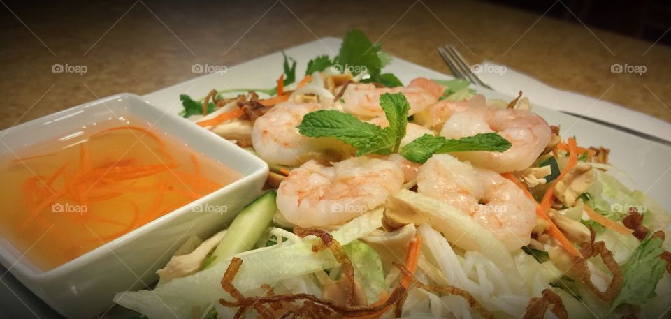 Asian salad  
Vietnamese salad