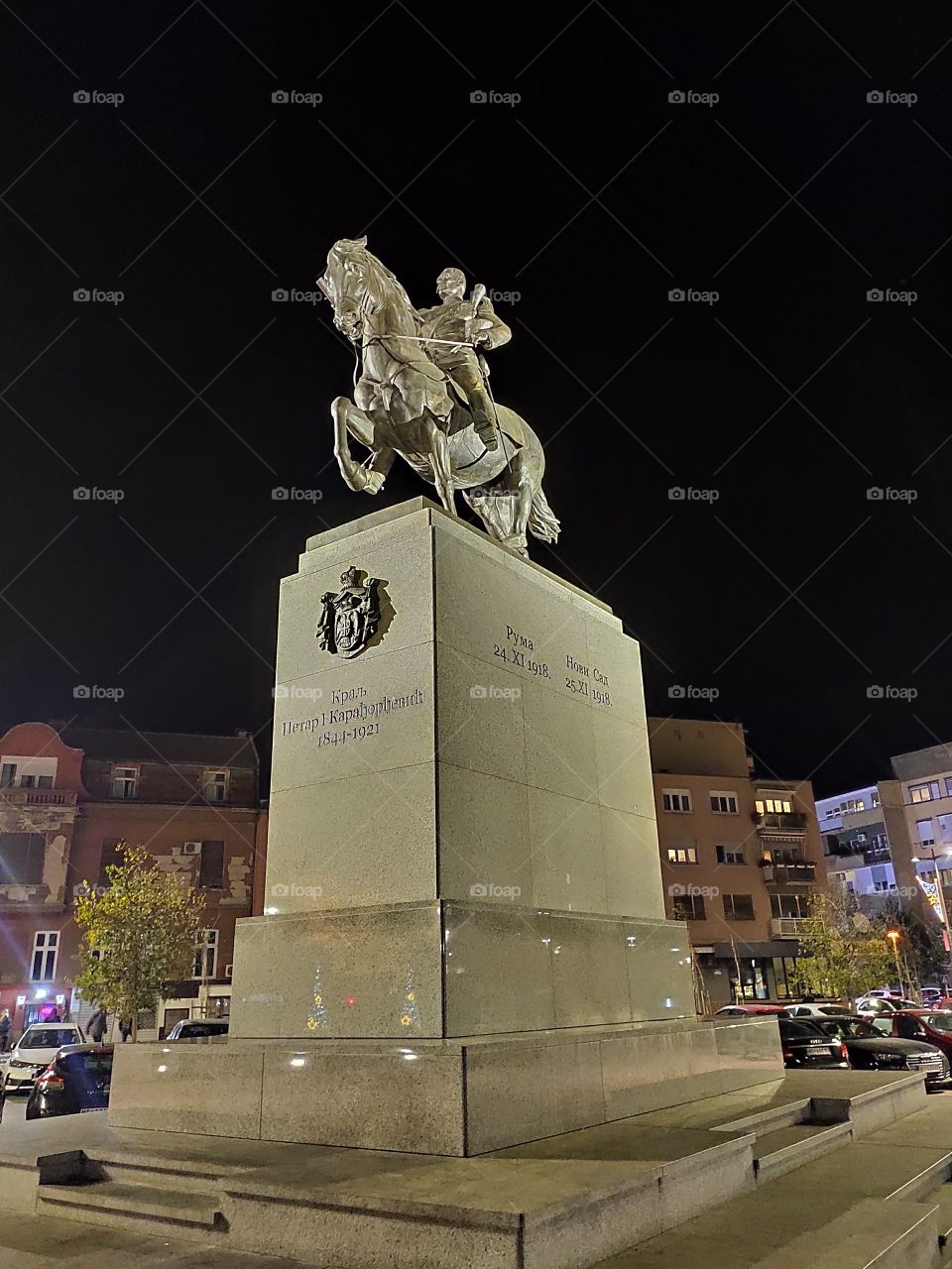 Novi Sad Serbia monument of King Peter I Liberator
