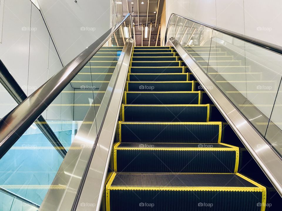 Escalator in fashion building