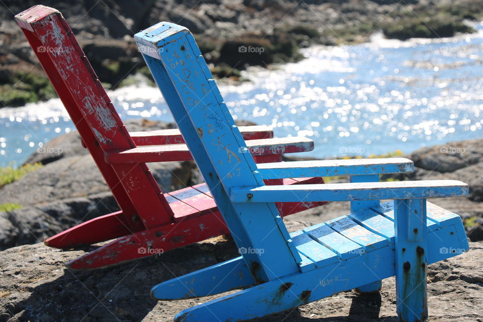 Chairs on a beach