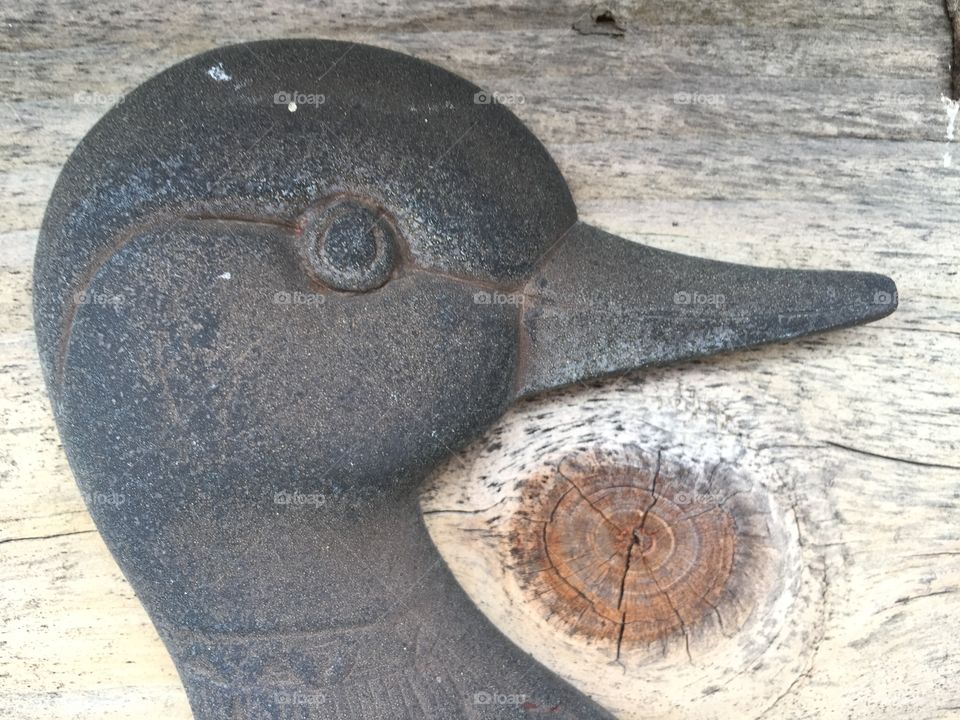 Iron duck decor