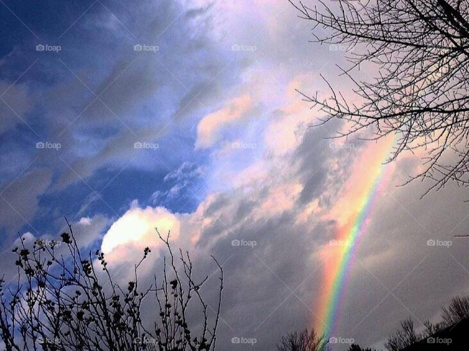 Storm clouds/ rainbow 