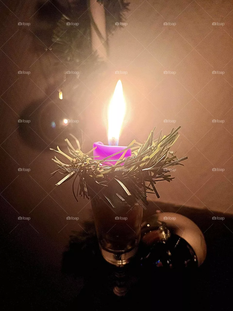 Pink candle